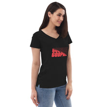 Load image into Gallery viewer, Women’s recycled v-neck t-shirt