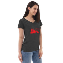Load image into Gallery viewer, Women’s recycled v-neck t-shirt