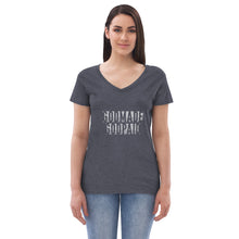 Load image into Gallery viewer, Women’s recycled v-neck t-shirt