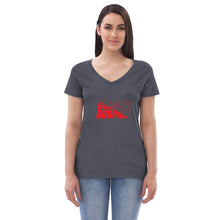 Load image into Gallery viewer, Women’s recycled v-neck t-shirt