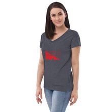 Load image into Gallery viewer, Women’s recycled v-neck t-shirt