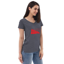 Load image into Gallery viewer, Women’s recycled v-neck t-shirt