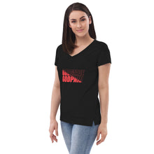 Load image into Gallery viewer, Women’s recycled v-neck t-shirt
