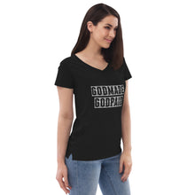 Load image into Gallery viewer, Women’s recycled v-neck t-shirt
