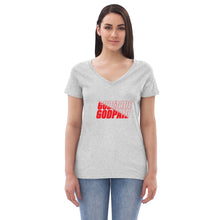 Load image into Gallery viewer, Women’s recycled v-neck t-shirt
